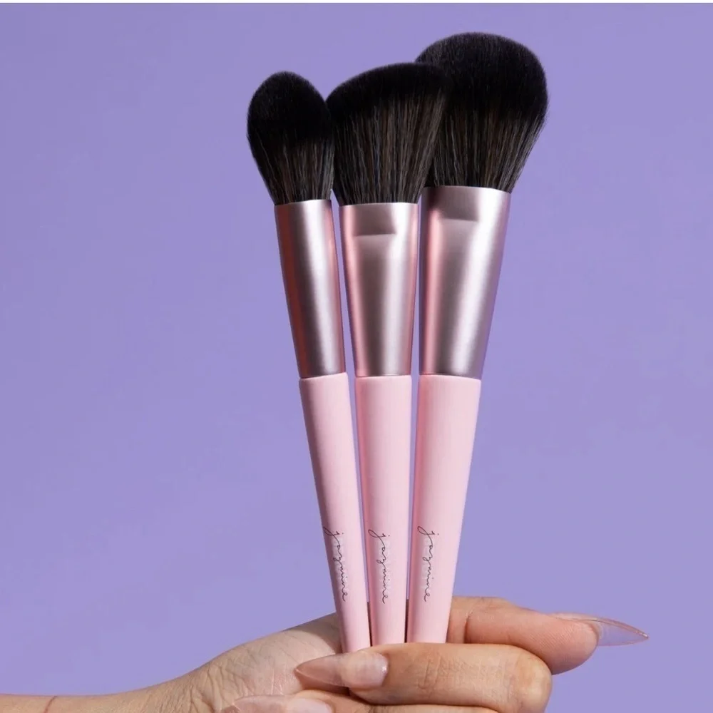 Complexion Essentials 3-piece Brush Set by Jazmine Beauty
